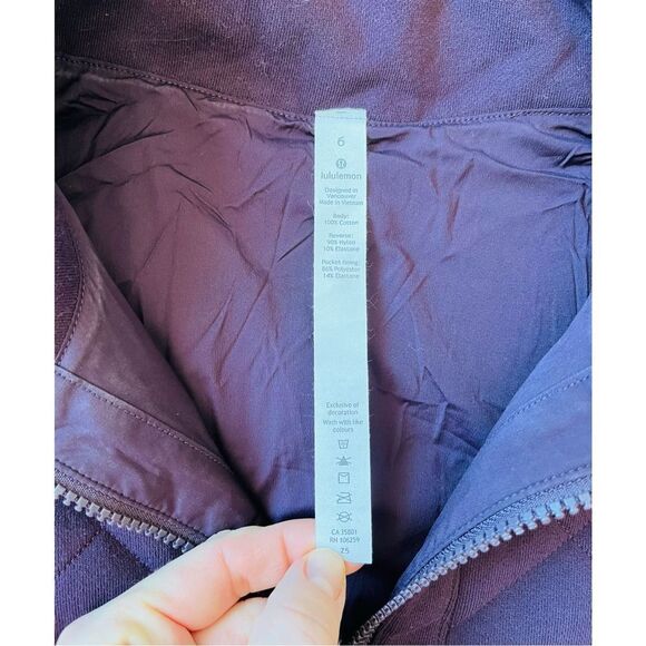 Lululemon Forever Warm Reversible Jacket in Cherry sz 6 - Picture 10 of 15